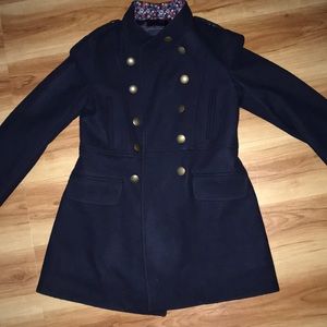 Girl Trench Coat (real Wool)